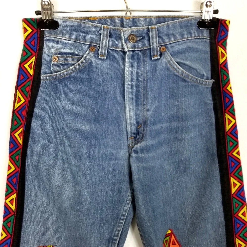 Vintage Levi's 505 Orange Tab‎ 40505 0916 Men Sz 30 x 29 DIY Extended Waist Blue
